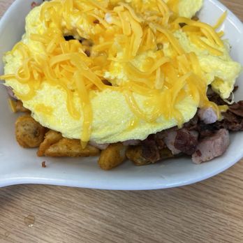 The Palms Cafe - Three Meat Skillet @ Palms Cafe. - New American Near Me - Central Point, Oregon