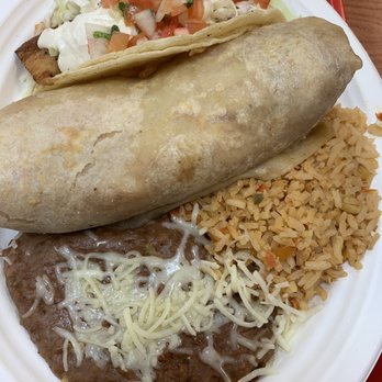 Master Taco - #5. Master Combo, Shrimp Burrito, Fish Taco, Beans, Rice and Soda - Mexican Near Me - Surprise, Arizona