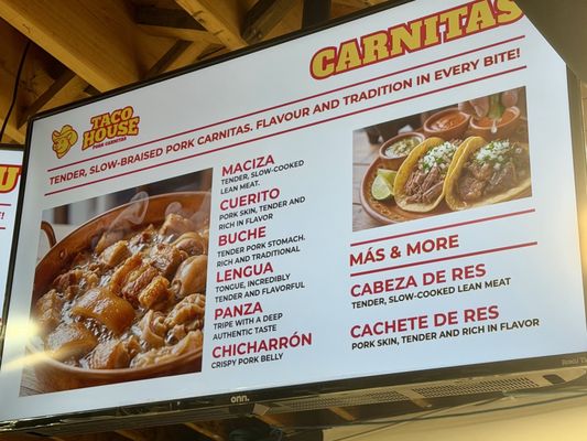 Menu photo 2 Taco House Pork Carnitas Toronto, ON Menu photo 2 Taco House Pork Carnitas Toronto, ON