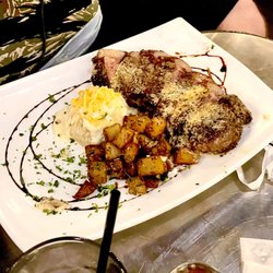 Retro Metro - NOT SO WILD BILL STRIP  Certified Hereford Strip Seasoned and Cast Iron Butter Seared with mashed potatoes