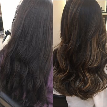 Hair Salon Mint - Subtle warm balayage and cut done by Sunny - Hair Salons Near Me - Flushing, New York Hair Salon Mint - Subtle warm balayage and cut done by Sunny - Hair Salons Near Me - Flushing, New York