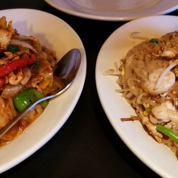 Thai Tamarind - Drunken Noodles left, Pad Thai Right - Thai Near Me - Westborough, Massachusetts Thai Tamarind - Drunken Noodles left, Pad Thai Right - Thai Near Me - Westborough, Massachusetts