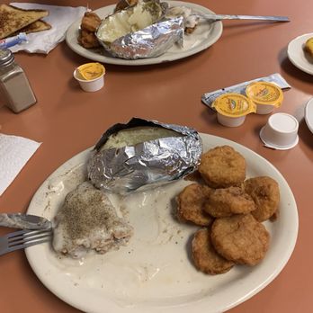 Highway 277 Cafe - Monday special is chicken fry, baked tater, fried okra, and dessert for $12.93 - Latin American Near Me - Hawley, Texas Highway 277 Cafe - Monday special is chicken fry, baked tater, fried okra, and dessert for $12.93 - Latin American Near Me - Hawley, Texas