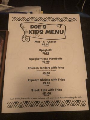 Menu photo 7 Doe's Eat Place Biloxi, MS Menu photo 7 Doe's Eat Place Biloxi, MS