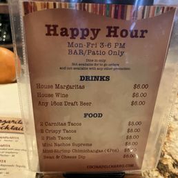 Happy hour specials