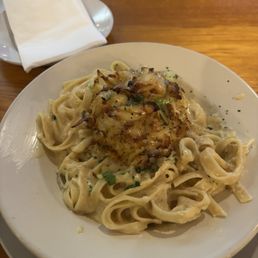 Crab Cake Alfredo