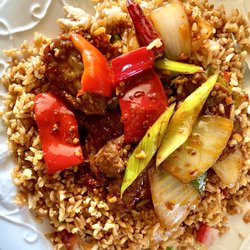 Hong Kong House Restaurant - Fried Rice and Szechuan Beef