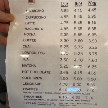 Brew 52 - Hot Beverage Menu - Coffee & Tea Near Me - Mukwonago, Wisconsin