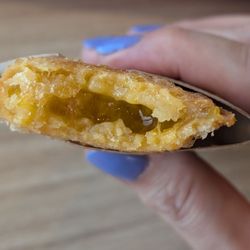 Jollibee - Cross-section of my peach mango pie