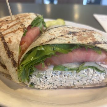 Nick's Luncheonette - Gluten free chicken salad wrap. - Breakfast & Brunch Near Me - West Haven, Connecticut Nick's Luncheonette - Gluten free chicken salad wrap. - Breakfast & Brunch Near Me - West Haven, Connecticut