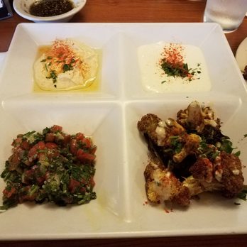 Nicholas Restaurant - Gresham - Part of Meat Mezza, substituted fried cauliflower for falafel - Mediterranean Near Me - Gresham, Oregon Nicholas Restaurant - Gresham - Part of Meat Mezza, substituted fried cauliflower for falafel - Mediterranean Near Me - Gresham, Oregon