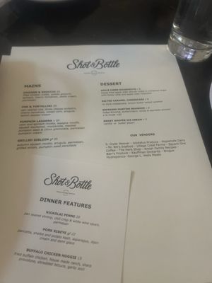 Menu photo 3 Shot and Bottle Lancaster, PA