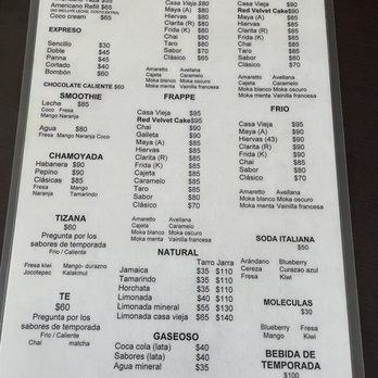 Casa Vieja "El Arte Del Cafe" - Menu - Breakfast & Brunch Near Me - Centro, YUC Casa Vieja "El Arte Del Cafe" - Menu - Breakfast & Brunch Near Me - Centro, YUC