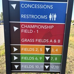 Creve Coeur Soccer Park  - Color coded