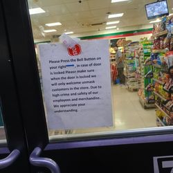 7-Eleven - That clerk is one of the worst clerks at any 7-Eleven I've ever been to! After reading the sign still denied me service