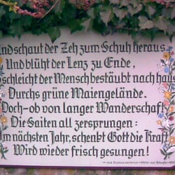 Scheffel-Tafel - Detail der Scheffel-Tafel