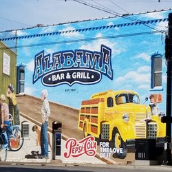 Pepsi-cola for the Love of It - 2019 Mural by Becky Hochhalter for the downtown bar and grill