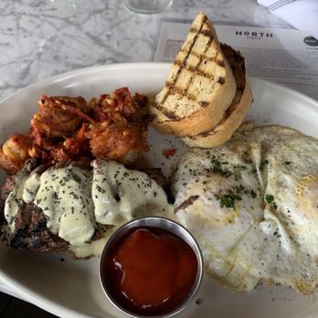 North Italia - Bistro Steak and Eggs in the Brunch section of the menu. - Italian Near Me - Cerritos, California