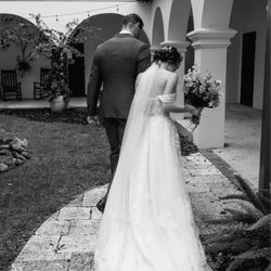 Eugenia's Alterations - Me and my husband having such said "I do!"
