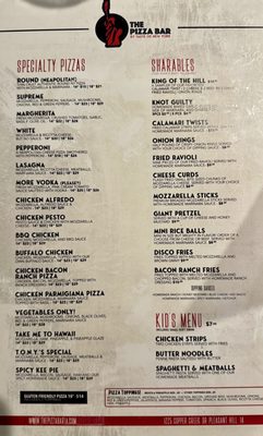 Menu photo 4 The Pizza Bar Pleasant Hill, IA Menu photo 4 The Pizza Bar Pleasant Hill, IA