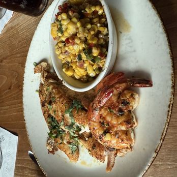 Haywire - Fish and shrimp and corn - New American Near Me - Plano, Texas