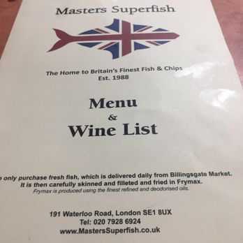 Masters Superfish - Fish & Chips Near Me - London, XGL Masters Superfish - Fish & Chips Near Me - London, XGL