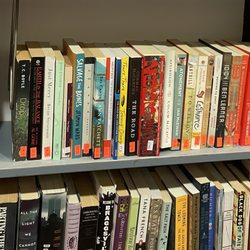 Friends Bookstore - Labeling of shelves.