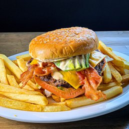Bacon Avocado Cheese Burgers