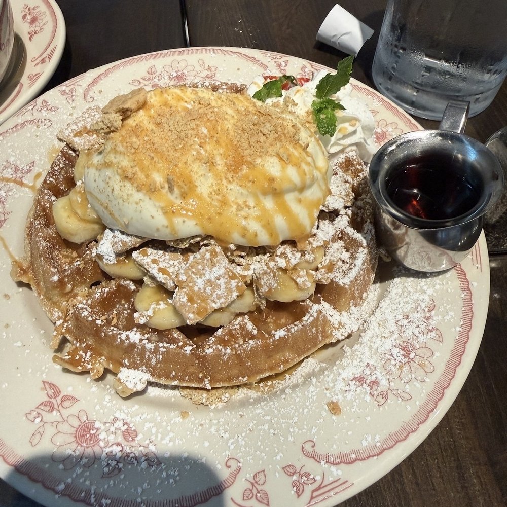 Banana Cream Pie Waffle Banana Cream Pie Waffle