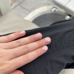 NOA Nail Spa - Bubble bath SNS with chrome!