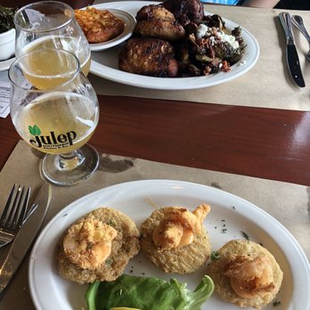 Julep Kitchen & Bar - Fried Green Tomatoes with Shrimp Smoked Fried Chicken - Barbeque Near Me - Annapolis, Maryland