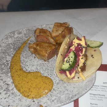 Clydz - Alligator in a Blanket Tacos - New American Near Me - New Brunswick, New Jersey Clydz - Alligator in a Blanket Tacos - New American Near Me - New Brunswick, New Jersey