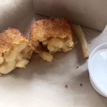The Barn - Fried Mac and Cheese with buttermilk dip - Burgers Near Me - Half Moon Bay, California The Barn - Fried Mac and Cheese with buttermilk dip - Burgers Near Me - Half Moon Bay, California