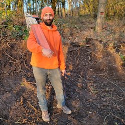 Forest Road Land Service - Steven with his chainsaw