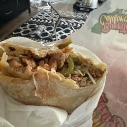 Fajita chicken burrito Fajita chicken burrito