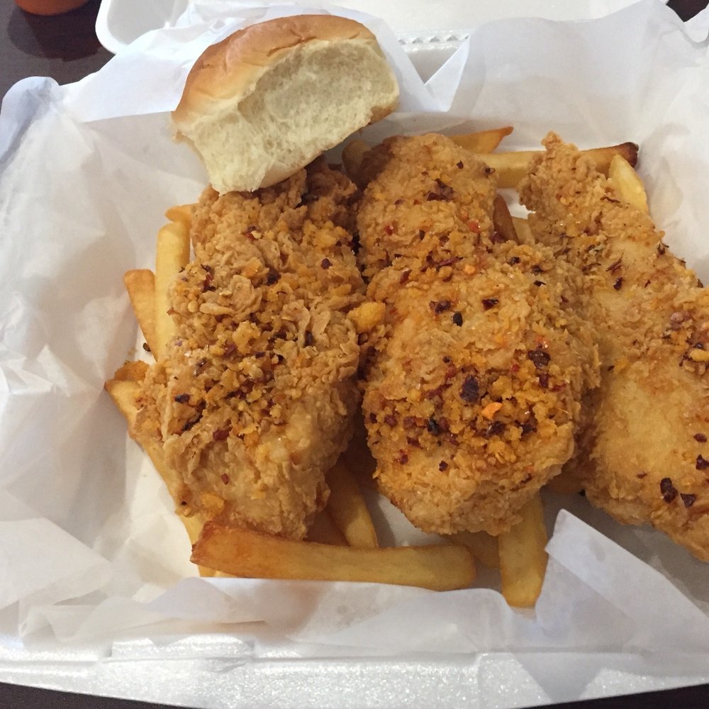 BNB Arcade - a basket of fried chicken and french fries - New American Near Me - Beaumont, Texas