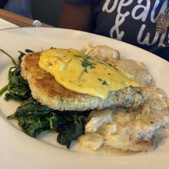 Bluewater Grill - Temecula - Fish with spinach and potatoes - Seafood Near Me - Temecula, California Bluewater Grill - Temecula - Fish with spinach and potatoes - Seafood Near Me - Temecula, California