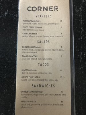 Menu photo 7 Corner Louisville, KY