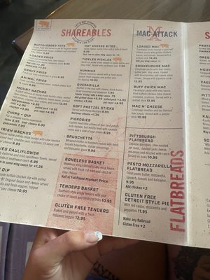 Menu photo 6 Bigham Tavern Pittsburgh, PA