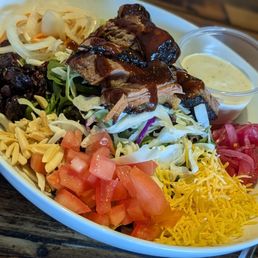 BBQ Brisket Entree Salad. Unbelievably delicious! BBQ Brisket Entree Salad. Unbelievably delicious!