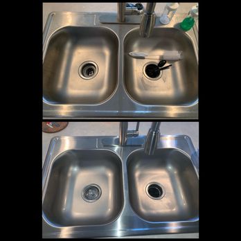 Masters Cleaning & Gm - a double sink in a kitchen - Flooring Near Me Masters Cleaning & Gm - a double sink in a kitchen - Flooring Near Me