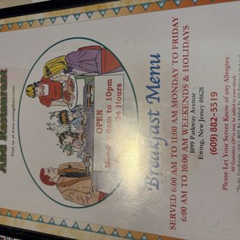 Ewing Diner - Breakfast menu - Diners Near Me - Ewing, New Jersey