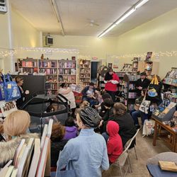 The Curious Cat Bookshop - A recent storytime with Sophia L'Orange Kitten Rescue
