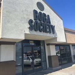 Exterior outside entrance of Boba Society - Front entrance - Henderson, Nevada Exterior outside entrance of Boba Society - Front entrance - Henderson, Nevada