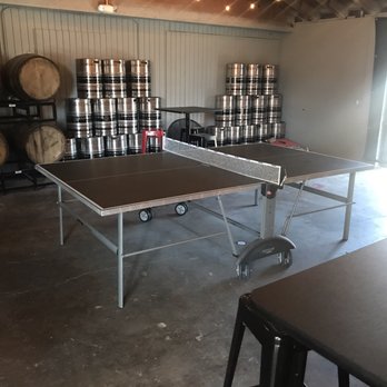 Chapman Crafted Beer - Other seating area with a ping pong table. - Breweries Near Me - Orange, California