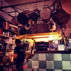 Café Toussaint - The restaurant kitchen.