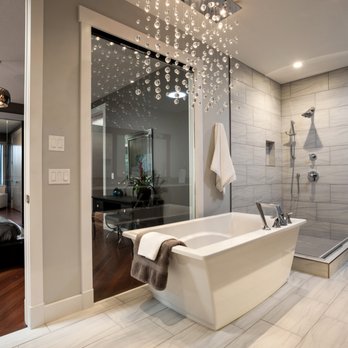 Ultimate Renovations - a modern bathroom with a large tub - General Contractors Near Me - Calgary, Alberta Ultimate Renovations - a modern bathroom with a large tub - General Contractors Near Me - Calgary, Alberta