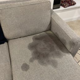 Before (red wine stain)