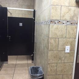 Women's bathroom. Upgraded but not super clean...