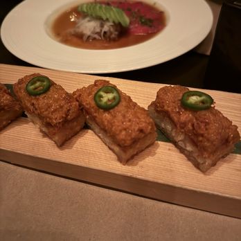 Umi - Spicy Tuna Crispy Rice - Sushi Bars Near Me - Atlanta, Georgia Umi - Spicy Tuna Crispy Rice - Sushi Bars Near Me - Atlanta, Georgia